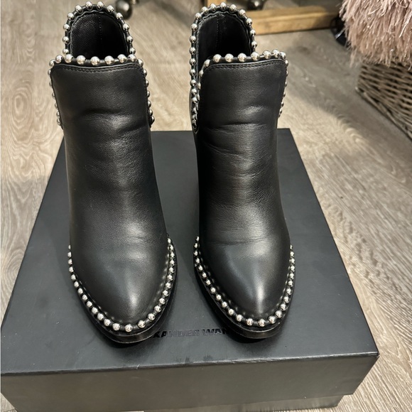 🖤Alexander Wang Gabi Cut-out Studded High Heel Booties - Picture 4 of 10